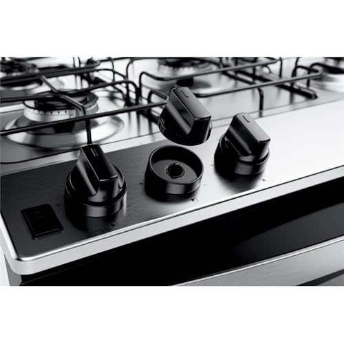 Fogão Brastemp 5 Bocas Cor Branca Com Botões Removíveis e Exclusivo Aro Protetor – BFS5NDB BIVOLT