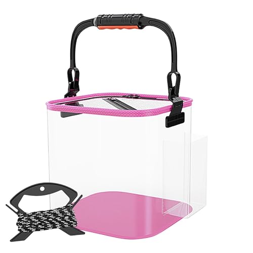 Contenitore portatile per pesci secchio resistente allacqua da pesca allaperto contenitore pieghevole per 20 x 20 x 20 cm compatto e per