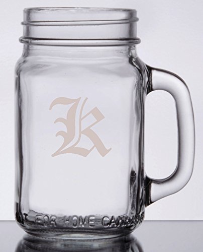 Personalized Drinking Jar With Handle - 16Oz #TOP2