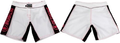 Dethrone Womens Anticrown Fight Shorts (white/pink, size 4)