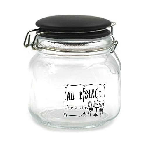 Bocal en verre AU BISTROT