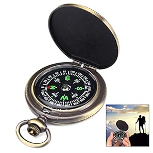 iwobi Boussole de Poche, Boussole Randonnée pour Voyage,Camping,Marche,Exploration