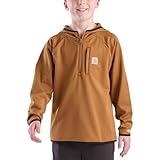 Carhartt Kid's CA6778 Force® Long-Sleeve Quarter Zip Sweatshirt - Boys Large (14-16) Carhartt Brown