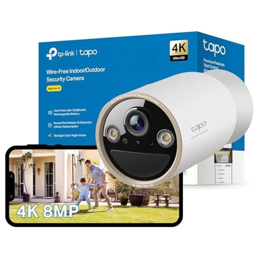 Tapo C460 4K 8MP Überwachungskamera Aussen Akku, Starlight-Farb-Nachtsicht, Dual-Band WLAN, Magnetfuß, Verschlüsselte microSD-Aufzeichnung, KI-Erkennung, 10000-mAh-Akku