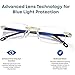 Civilizek Precision Vision Aid Tool Adjustable Focus Assist Glasses, Opticx Self Automatic Zoom Blue Light Reading Glasses (Gold and Silver, +3.0)