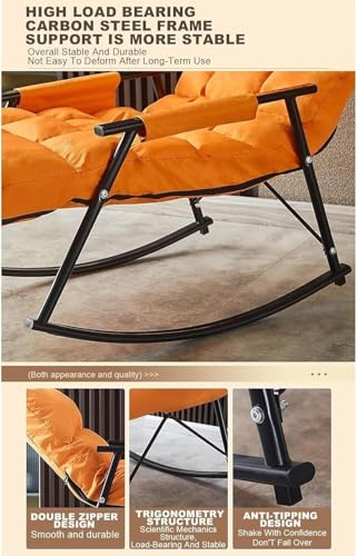 Chaise à bascule d'extérieur pour salon et balcon ensoleillé