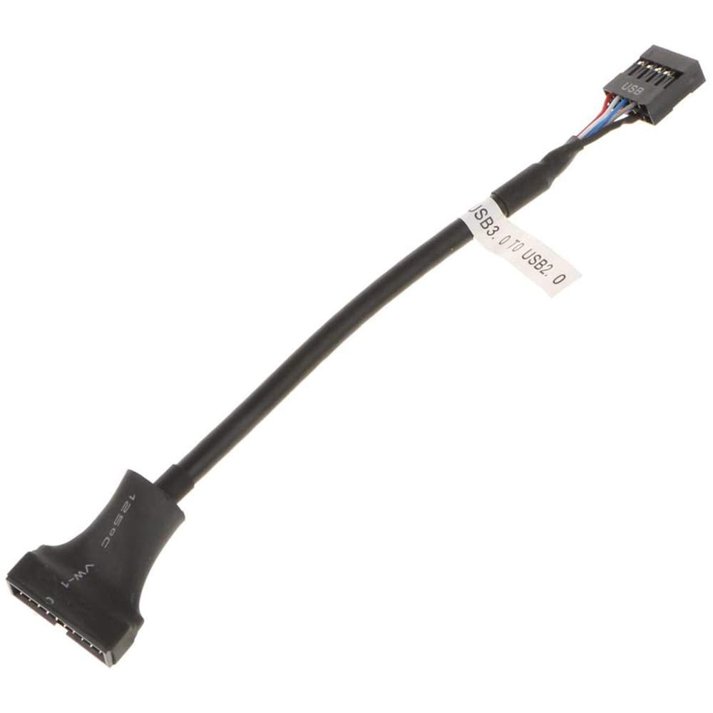POFET Câble USB 2.0 9 broches femelle vers USB 3.0 mâle 20 broches, Adaptateur convertisseur USB 9 broches vers 20 broches