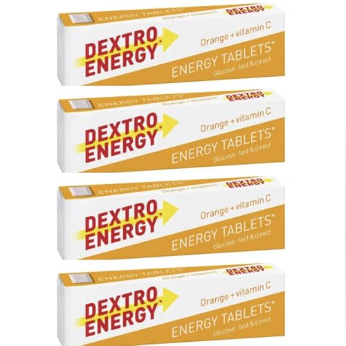 Dextro Energy Dextrose Tablets Orange Flavour 47G-PACK OF 4