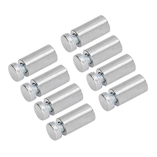 Xiuganpo Tornillos Separadores de Letreros de Pared Fuertes de Acero Inoxidable, 12 Piezas para Clavos Acrílicos de 19x40 Mm para Hardware Publicitario, Fácil Instalación para Fotos de la Tienda de