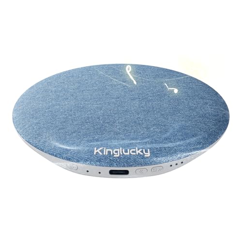 Kinglucky X50 Pillow Speaker for Sleeping Built-in White Noise Sound Machine Pink Noise for Sleeping Auto-Off Timer Portable Bluetooth Speaker Under Pillow Rechargeable for Side Sleeper Blue