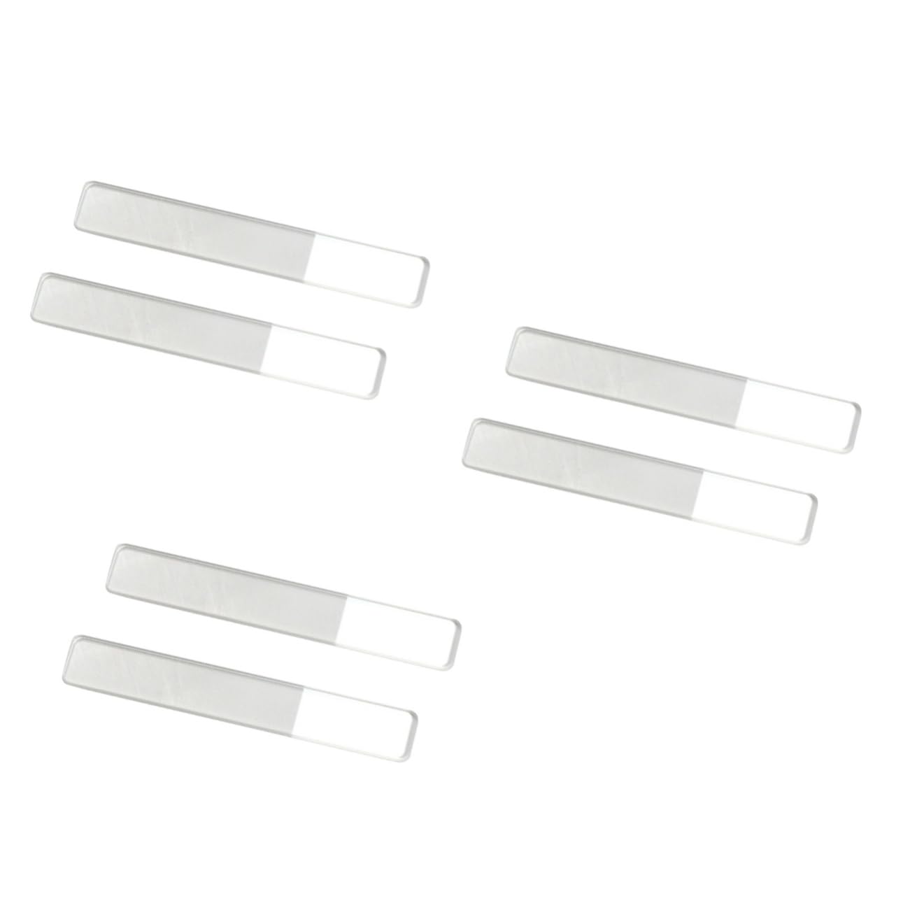 Healeved 6piezas Uñas De Vidrio Nano Con Estuche De Almacenamiento Pulidora Para Uñas Con Diseño Compacto y Mango Transparente Para Salones Profesionales y Uso Personal