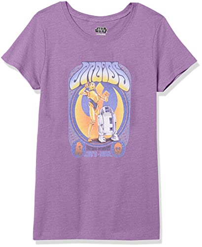 T-shirt Star Wars fille violet pour l'école et les sorties décontractées