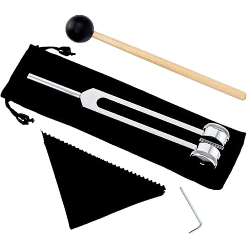 LATRAT 128 Hz diapason in lega di alluminio offrono risposta In frequenza accurata con un martello in silicone, argento