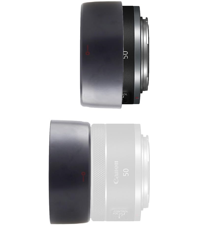 Amazon | ES-65B レンズフード Canon 向け RF 50mm F1.8 STM レンズ 用