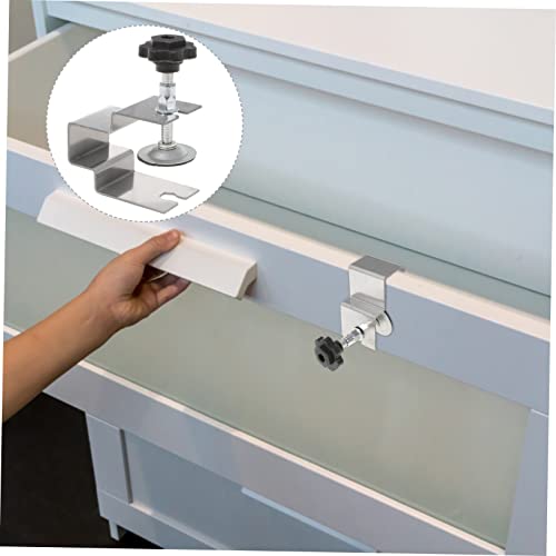 DOITOOL 12 peças de ferramentas de instalação de porta de clipe de painel braçadeiras de armário gra