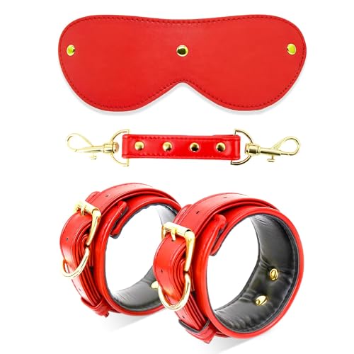 Sex Toys Femme Couple Menottes,Manette in Pelle di Alta Qualità,Sex Lit Menottes Sexy Erotique BDSM Set,Accessoires Menotte Jouet Adulte Couple Sex Toys pour Jeux Sexuelle Adulte Couple