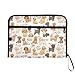ALAZA Dog Puppy Heart Love Expandable Filing Folder Storage Organiser Box Files, 13 Pockets Zip Filing Folders for Home or Office Documents