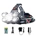 Headlamp Rechargeable, LED Headlight 4 Modes, LED Work Headlight Waterproof, Head Torch with Rechargeable Batteries, Brightest 10000 Lumen Headlight Flashlight for Camping, Running, Hiking, Fishing