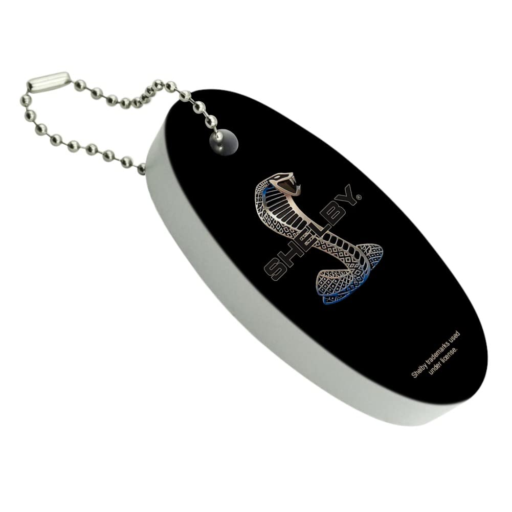 GRAPHICS & MOREShelby Cobra Logo Floating Keychain Oval Foam Fishing Boat Buoy Key Float