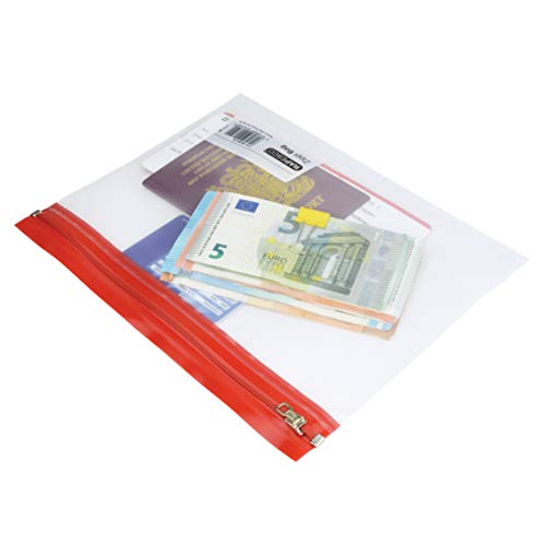 Rapesco 1502 Borse con Chiusura Lampo in Metallo