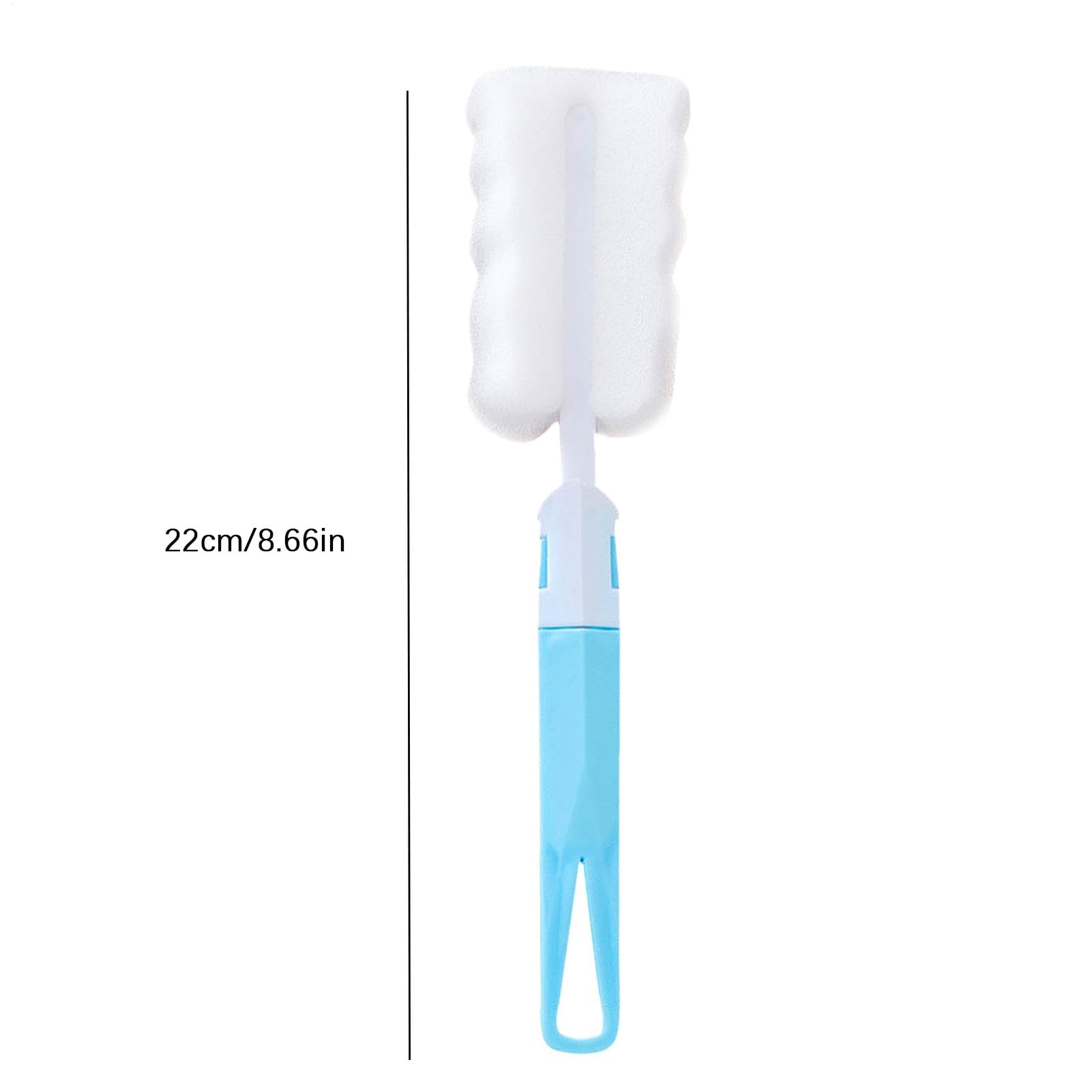 Sponge Cleaning Cup Brush - Long Handle Bottle Brush | Multifunctional Cup Cleaning Brush | Multi-Purpose Sponge Cleaning Scrubber | Water Cup Brush for Home Dorm School Hotel Restaurant