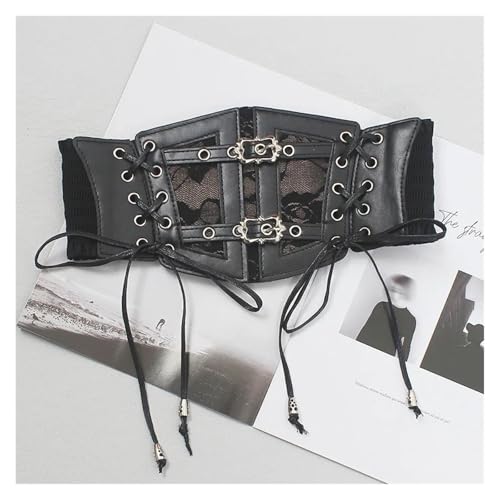 Ladies's Belts Lace Elastic Cummerbunds for Women on Shirt Dress Girdle Corset for decoration4