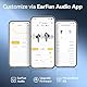 EarFun Air Pro 3 Bluetooth Kopfhörer In Ear, 43dB Hybrid Aktive Noise Cancelling Kopfhörer Kabellos, HiFi Sound Qualcomm aptX Adaptive, 6 Mikrofone cVc 8.0 Anrufe, Multipoint, 45H Akku, App Steuerung