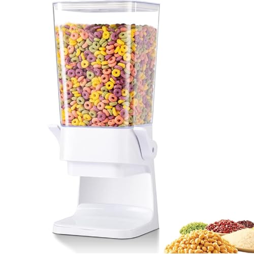 Cereal Dispenser Countertop 5. 5L Large Dry Food Container Dispenser luftdicht Lebensmittel Lagerung für Haferflocken Nüsse Bohnen Reis Süßigkeiten Bohne Tiernahrung Snack Granola Keep Fresh