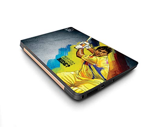 Image of Galaxsia Dhoni Vinyl Laptop Skin /Sticker /Cover /Decal Compatible for Any 15.6 Inches Laptop(Hp /Dell /Sony /Acer /Lenovo /Asus. Etc) Or Notebook.