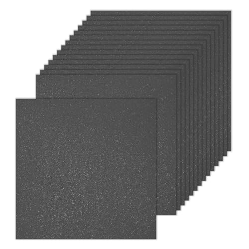 Papier cartonné scintillant noir pour scrapbooking et décors de fête étincelants