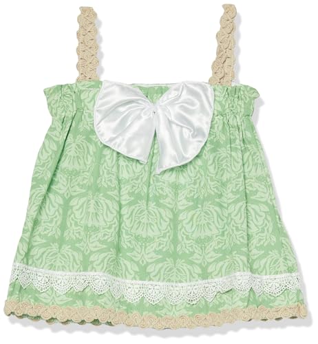 Image of Star Vixen Girls' Swing Tank Top with Lace and Bow Detail