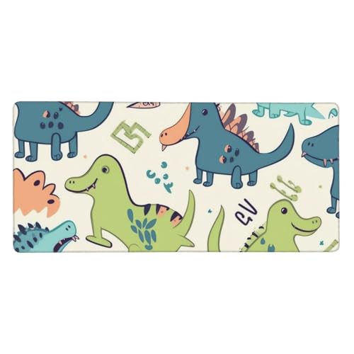 Tapis de souris XXL pour clavier résolvant les glissements de bureau motif dinosaure
