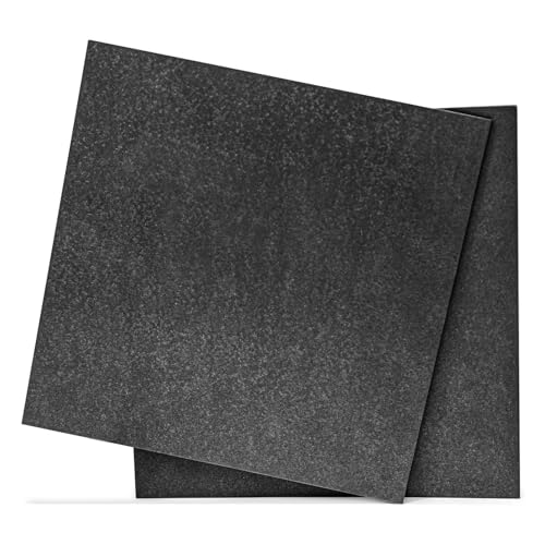 Image of TOJOIN RF Microwave Absorbers, 11.81inchesx 11.81inches x 0.08inches(300mm x 300mm x 2.0mm), Black, EMI Absorber, Adhesive Backing, Industrial Grade Tape 2PCS