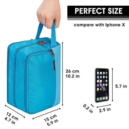 Image of WANDF Travel Toiletry Bag for Men, Small Dopp Kit for Toiletries