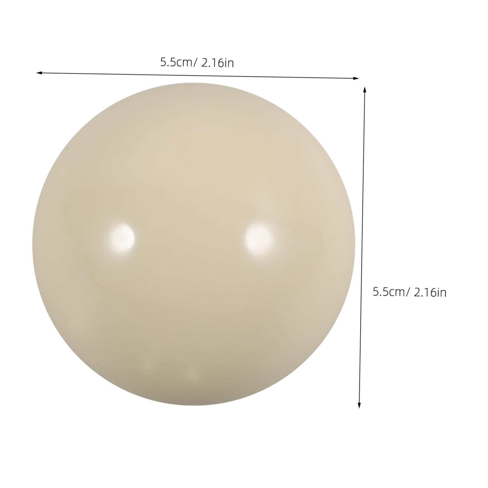 Hemoton Resin Billiard Cue Ball Professional Training Pool Ball for Billiard Table Reusable for Pool Practice and Skill Development