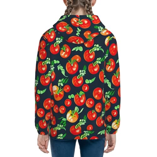 Tomatoes Kids Pullover Hoodies Boys Sweatshirts Girls Athletic Clothes with Pocket4