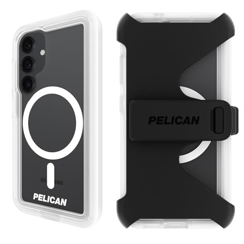 Pelican Voyager Samsung Galaxy S25 Case - Rugged Phone Case - Clear - image 1