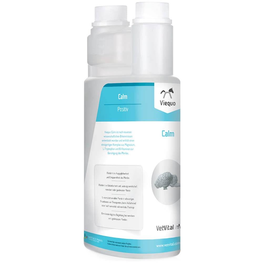 Viequo Calm | 1 l | Ergänzungsfuttermittel für Pferde | Mit Magnesium & B-Vitaminen