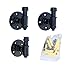 Rustic Towel Robe Hook Set,Industrial Pipe Robe Hook,Towel Single Hook Kit | Heavy Duty DIY Style Industrial Iron Pipe Wall Mounted, (Set of 3)
