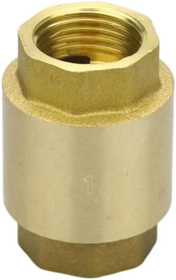 真鍮製垂直チェックバルブ スプリング式水道管継手(F to F,2")