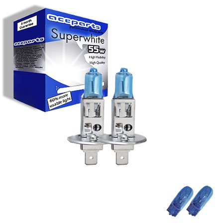 55w Super White Xenon High-Main-Full beam upgrade HeadLight Bulbs VAUXHALL CORSA D CDTI 07.06->