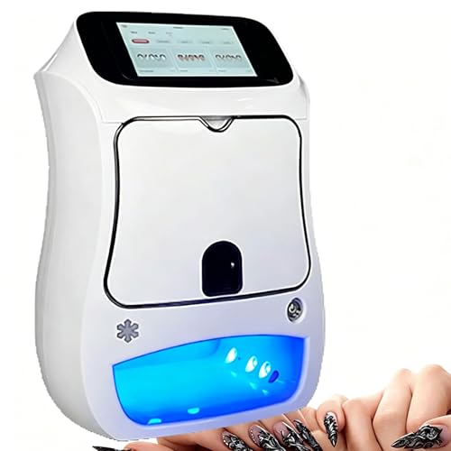 Máquina automática de impresión de uñas 3D, Dispositivo de Arte de uñas Digital Inteligente con Pantalla táctil, impresión rápida en 20 Segundos para Uso en el hogar y Estudio de uñas