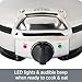 All-Clad Electrics Stainless Steel Waffle Maker 4 Section Nonstick, Upright Storage 800 Watt 7 Browning Levels, Round, Belgium Waffle