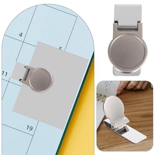 Stainless Steel Coin Hinged Money Clip Round Circle Men Card Holder Bill Clip Wallet Clamp Money Organizer, 6.00X3.20X1.00CM, 49YJ1521F1NS14