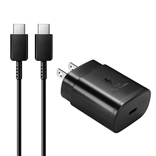 Samsung 25W PD USB-C Super Fast Charging Wall Charger for Samsung Galaxy Note10/Note20/S20/S20+/S20 Ultra,2018 iPad Pro 11/12.9,2020 iPad Pro 11/12.9 Google Pixel 4/ 4XL/ 3/ 3XL/ 3a/ 2 and More