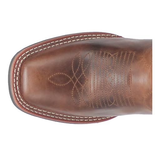 Laredo Womens Sable Embroidered Square Toe Casual Boots Mid Calf Low Heel 1-2" - Brown4