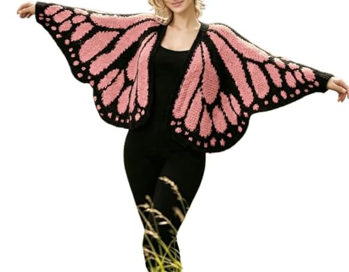 Monarque Papillon cardigan crochet pull ouvert devant en maille