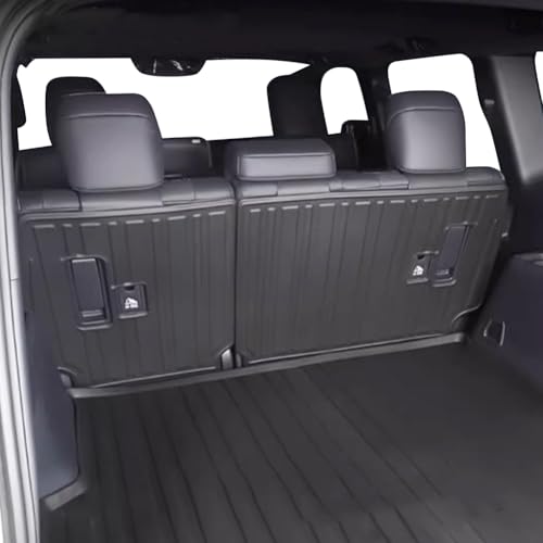 SFWAYA Rear Seat Back Protector Pad for 2024-2025 2026 Toyota Land Cruiser 250 & 1958 Prado LC250 Rear Seat Backrest Pad Tailgate Kick Plate Interior Modification Accessory (for Five Seats Only)