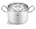Fissler Original-Profi Collection/Stainless Steel Cooking Pot Set, 6 Pieces, Pots with Glass Lid (3 Saucepans, 1 Saucepan Lid, 1 Steaming Insert) - Induction
