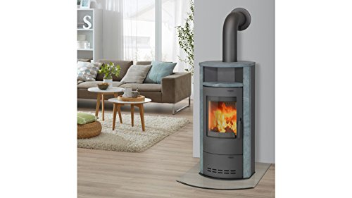 Thermia Kaminofen Hamburg V4 in guss-grau
